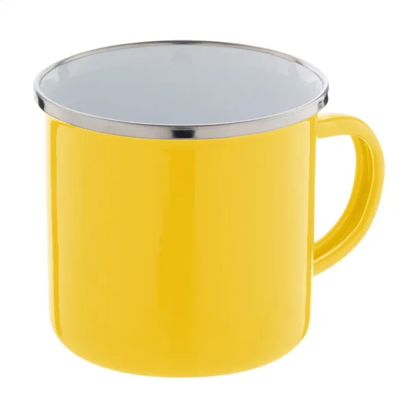 Enavint emajlirana šalica, 300 ml Žuta Bijela