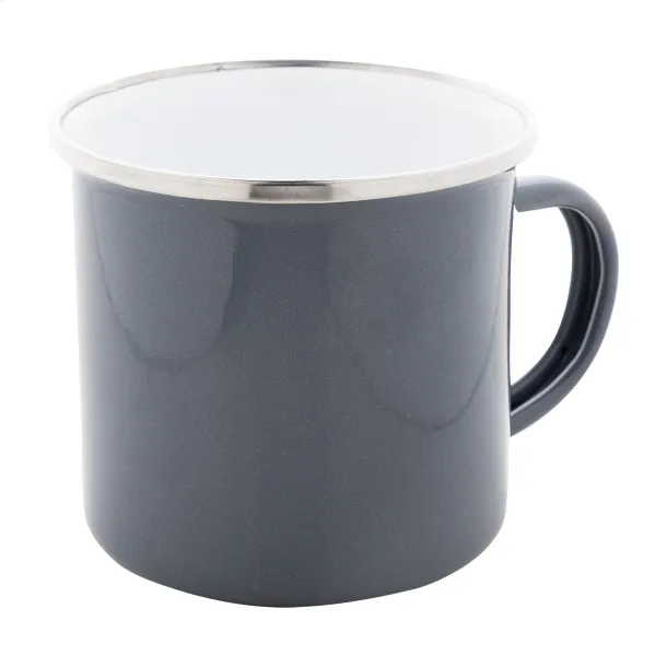 Enavint enamel mug Grey White