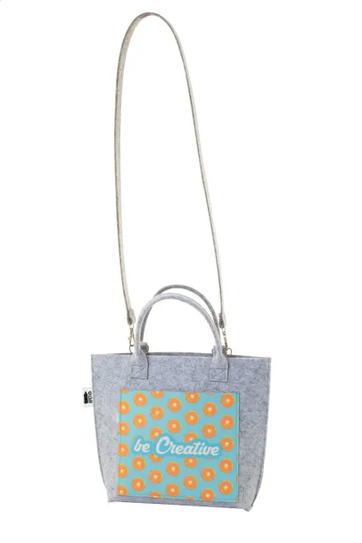 CreaFelt Cross custom RPET crossbody bag White Grey