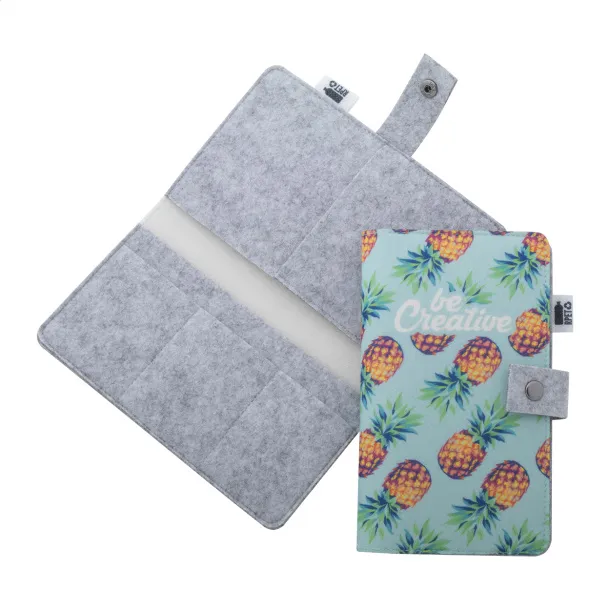 CreaFelt Journey custom RPET travel organizer White Grey