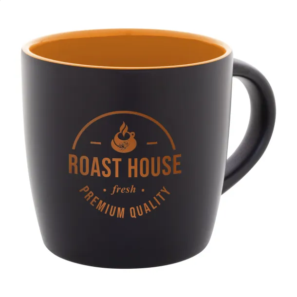 Sculptus mug Orange Black