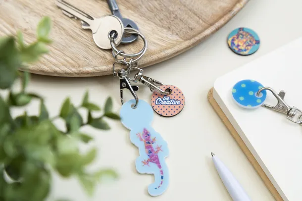 ColoShop Eco trolley coin keyring Natural
