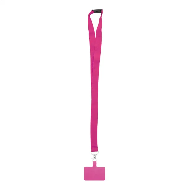 Revent Call RPET mobile holder lanyard Pink