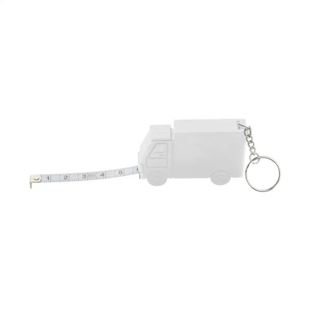 Symmons truck keyring with tape measure White