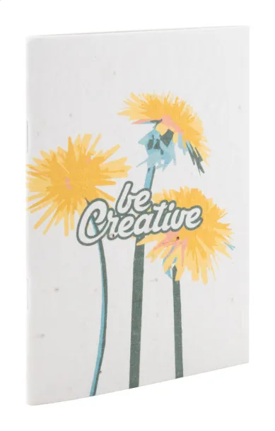 CreaNote Plus A6 Seed personalizirani notes s papirom sa sjemenkama Bijela