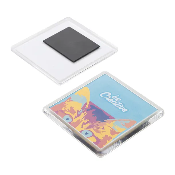 PrintMag Square magnet za hladnjak Bijela