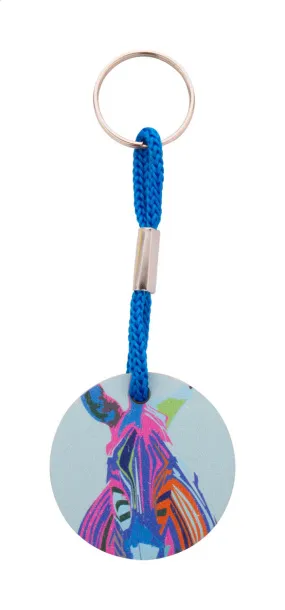 Woody Plus A custom keyring Blue Natural