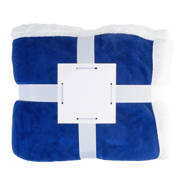 Sammia coral fleece blanket Blue