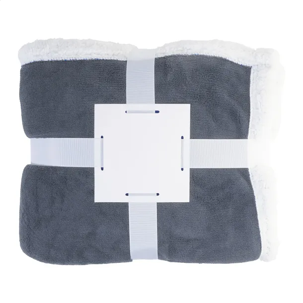 Sammia coral fleece blanket Dark grey
