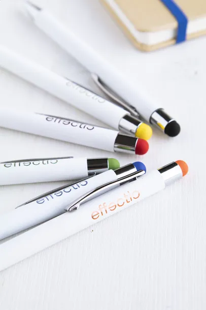 Wirly touch ballpoint pen Yellow White