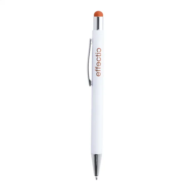 Wirly touch ballpoint pen Orange White