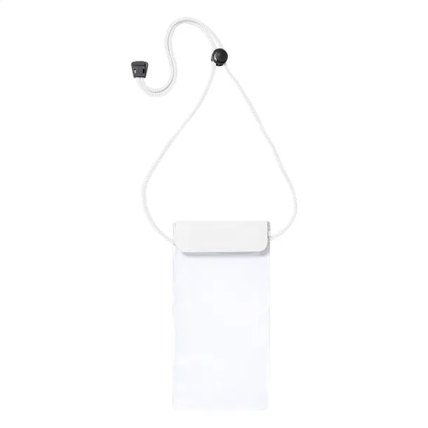 Splash waterproof mobile case White Transparent