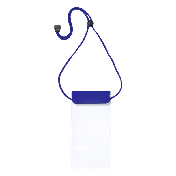 Splash waterproof mobile case Blue Transparent