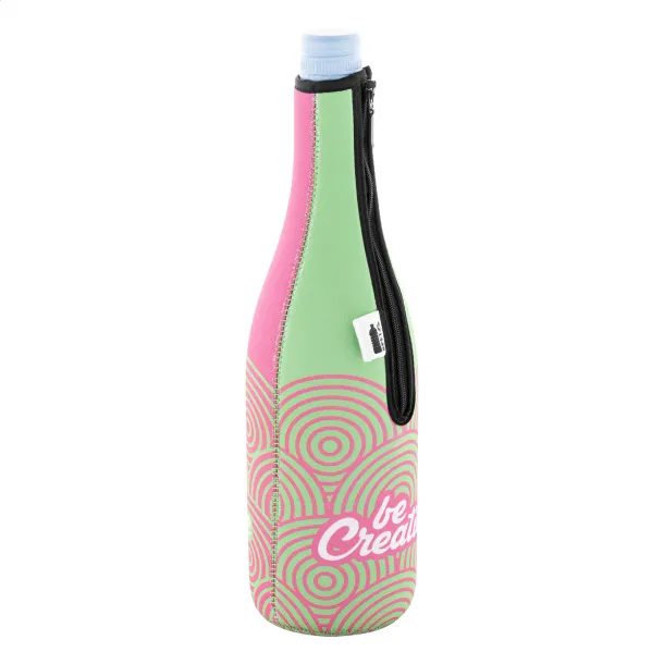 VinoPrint RPET wine bottle cooler Black White