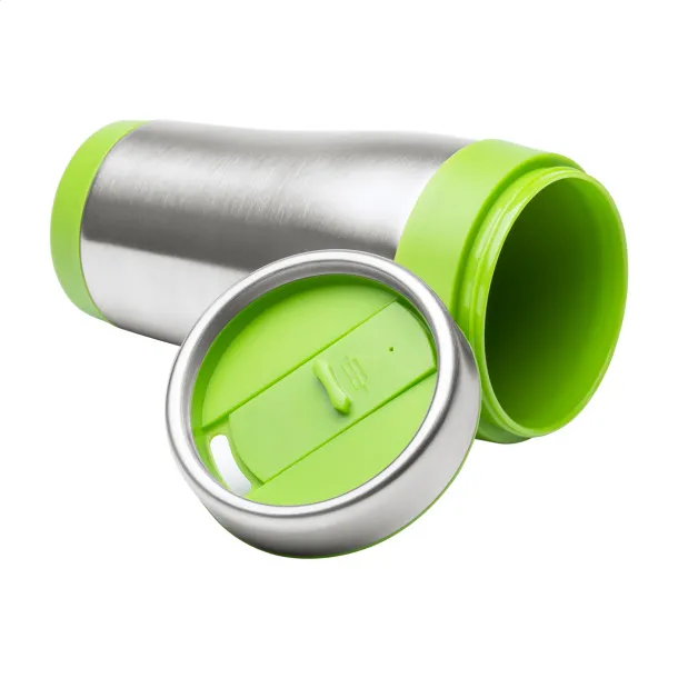 Caprol termo šalica 450 ml Limeta zelena Srebrna