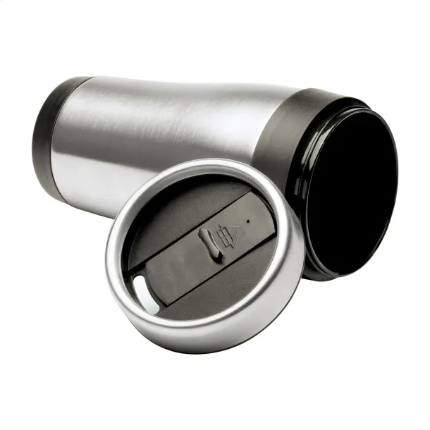 Caprol termo šalica 450 ml Crna Srebrna