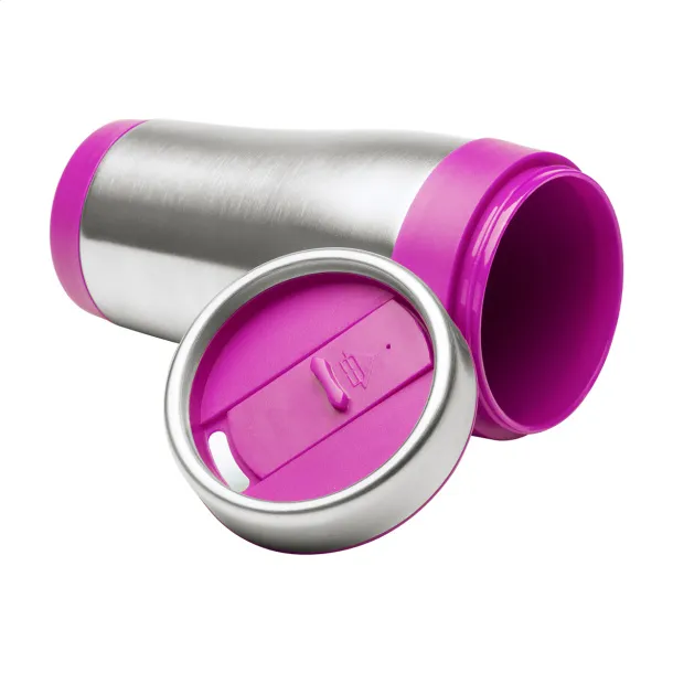 Caprol thermo mug Pink Silver