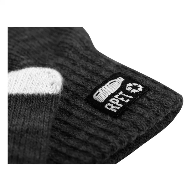 Retap RPET touch screen gloves Black