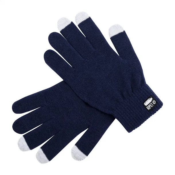 Retap RPET touch screen gloves Dark blue