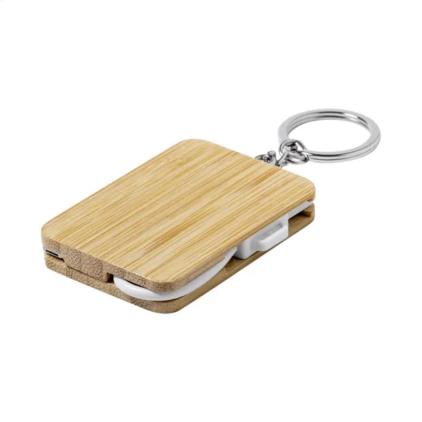 Edulis keyring USB charger cable White Natural