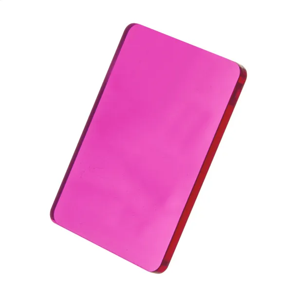 CreaFob custom made keyring transparent pink