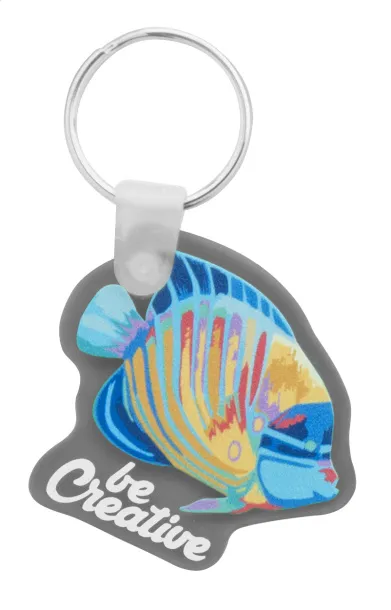 CreaFob custom made keyring transparent black