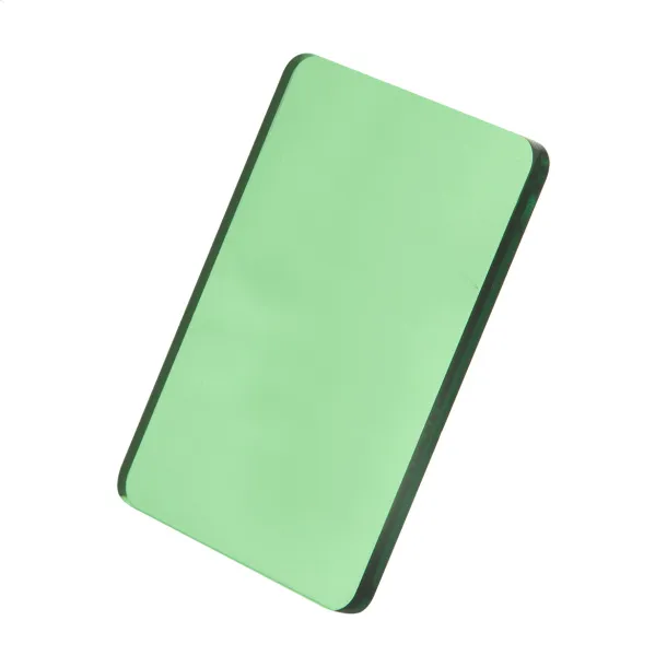 CreaFob custom made keyring transparent green