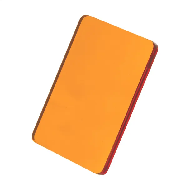 CreaFob custom made keyring transparent orange