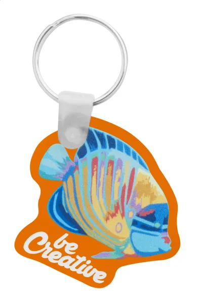 CreaFob custom made keyring Orange