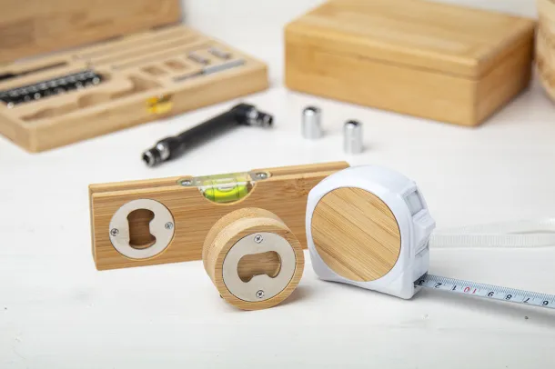 Meaboo bottle opener tape measure Natural