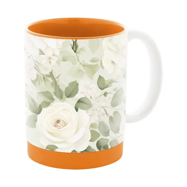 MultiColour Plus sublimation mug Orange White