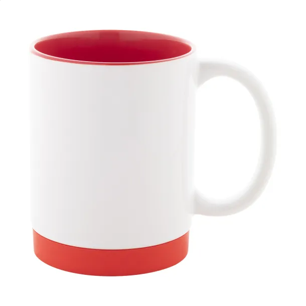 MultiColour Plus sublimation mug Red White