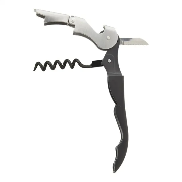 Umbria wine opener Black Silver