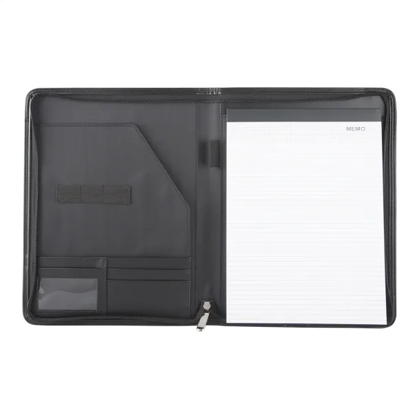 Duotone Zip A4 zipped document folder Black