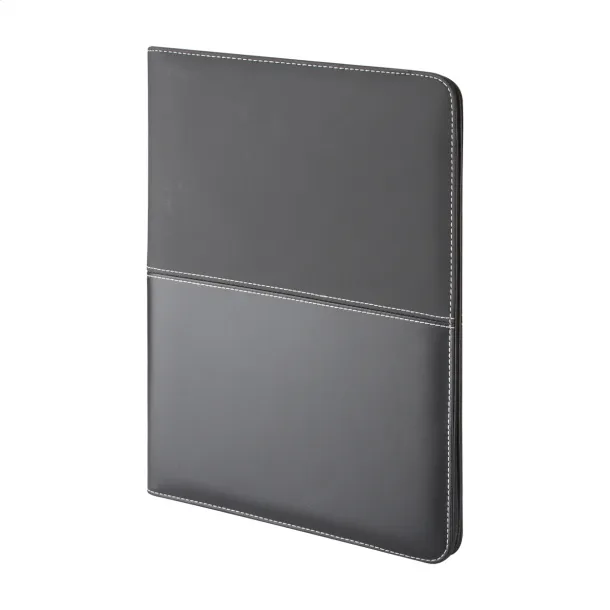 Duotone Zip A4 zipped document folder Black