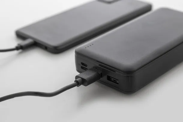 Rabobank XXL rABS prijenosna baterija, 20 000 mAh Crna
