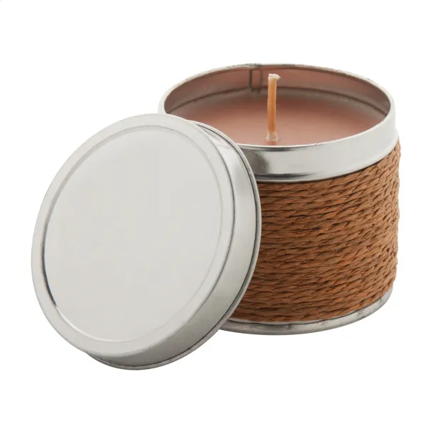 Scendle scented candle, vanilla Brown Silver