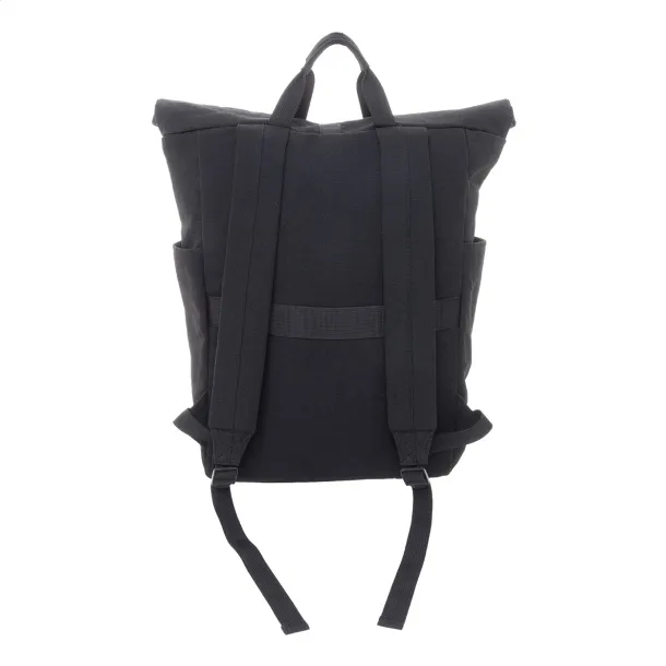 Rebyss Roll ruksak od recikliranog pamuka, 15" Crna