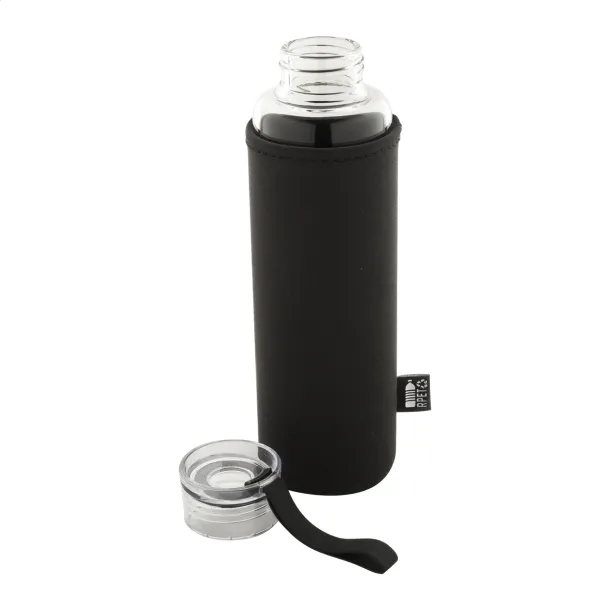 Vitrem recycled glass bottle Black