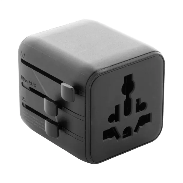 Jetsetter Pico RPC travel adapter Black