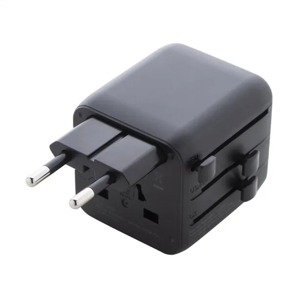Jetsetter Pico RPC travel adapter Black