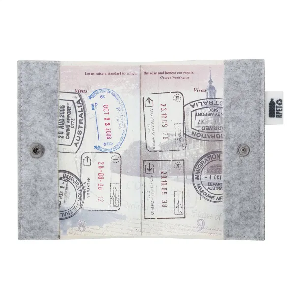 CreaFelt Pass custom RPET passport cover White Grey