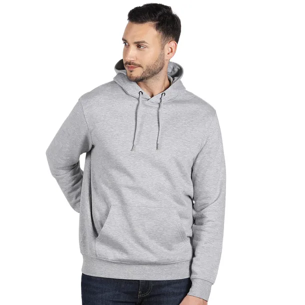 ABSOLUT HOODY Unisex organic cotton hooded sweatshirt, 280 g/m2 - EXPLODE Ash gray