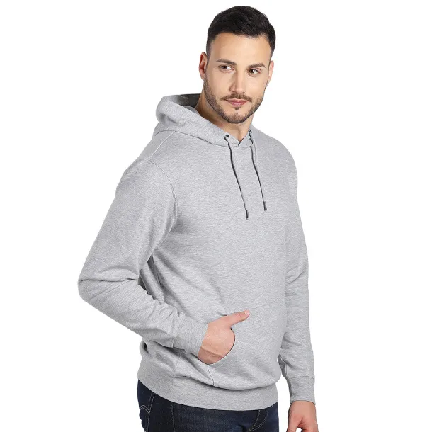 ABSOLUT HOODY Unisex hoodie od organskog pamuka - EXPLODE Pepeljasto siva