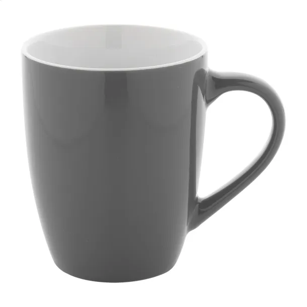 Gaia šalica, 340 ml Tamno siva Bijela