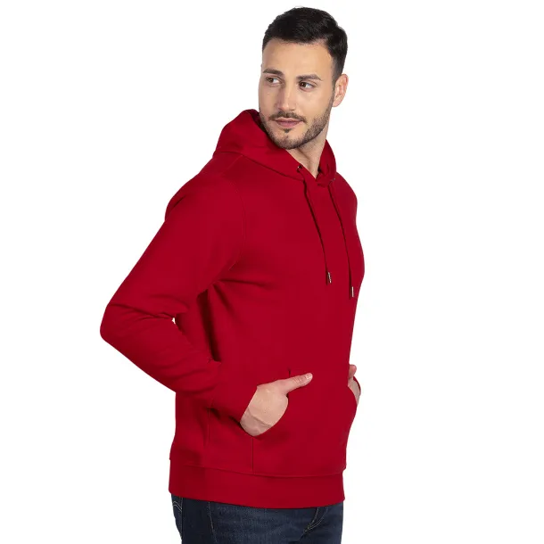 ABSOLUT HOODY Unisex organic cotton hooded sweatshirt, 280 g/m2 - EXPLODE Red