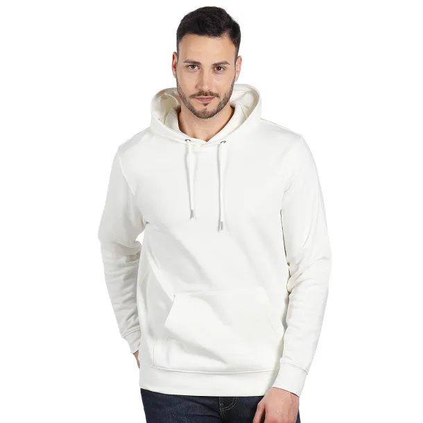 ABSOLUT HOODY Unisex organic cotton hooded sweatshirt, 280 g/m2 - EXPLODE Bež bijela