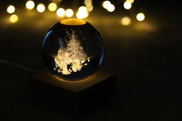 Borealis Christmas light globe Transparent Natural