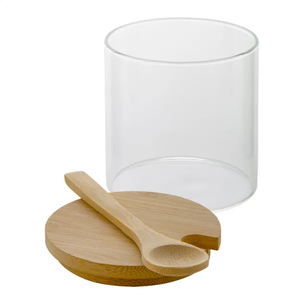Lanai glass spice holder Transparent Natural
