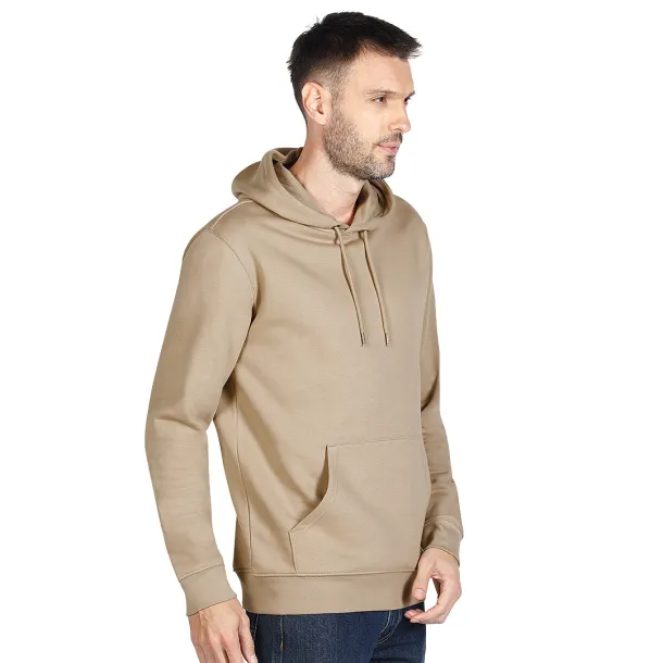ABSOLUT HOODY Unisex organic cotton hooded sweatshirt, 280 g/m2 - EXPLODE Svjetlosmeđa